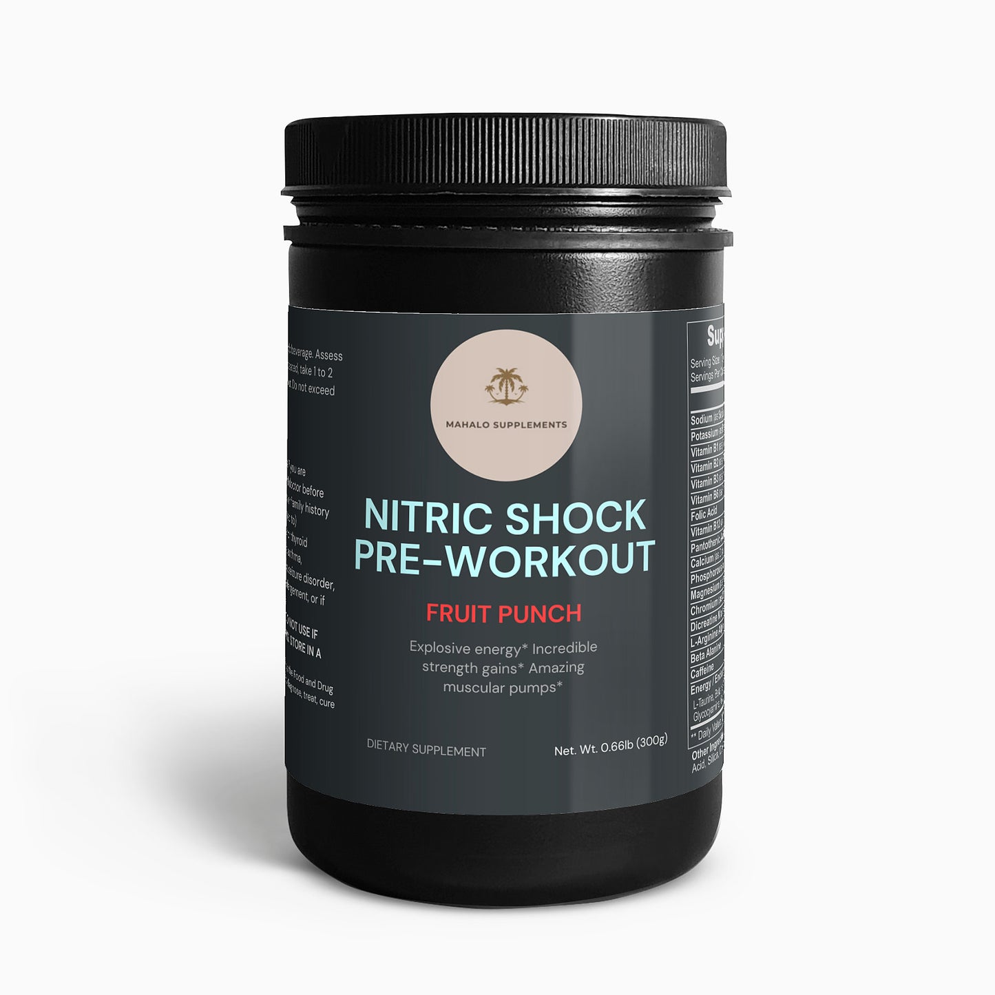 Nitric Shock Pre-Workout Powder (Fruit Punch)